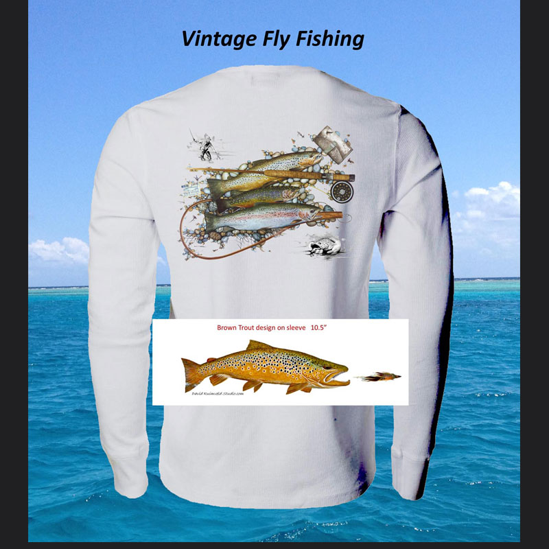 Vintage Fly Fishing Art Shirt