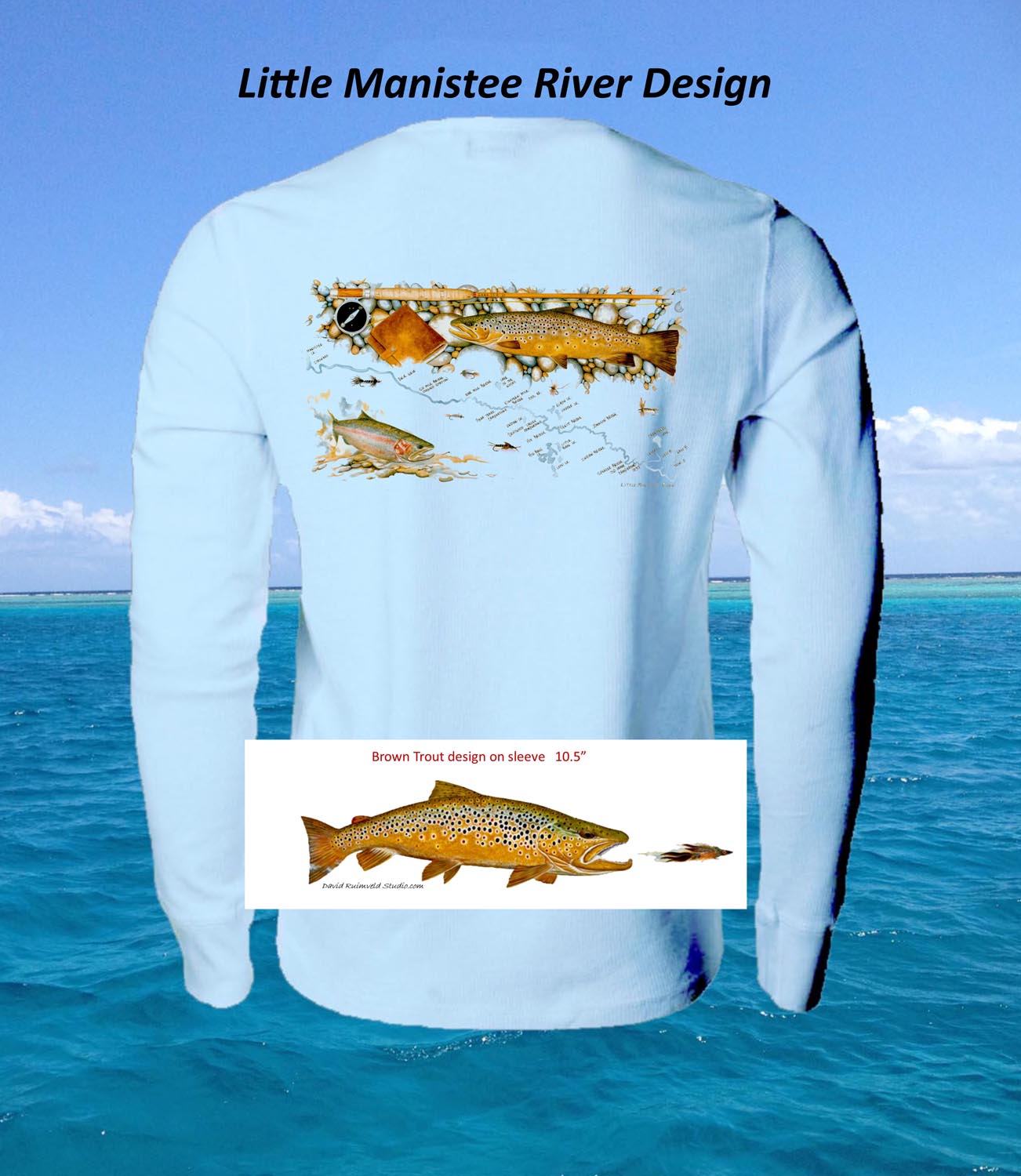 Arctic Blue Solar Shirt (add title of art design for the shirt)